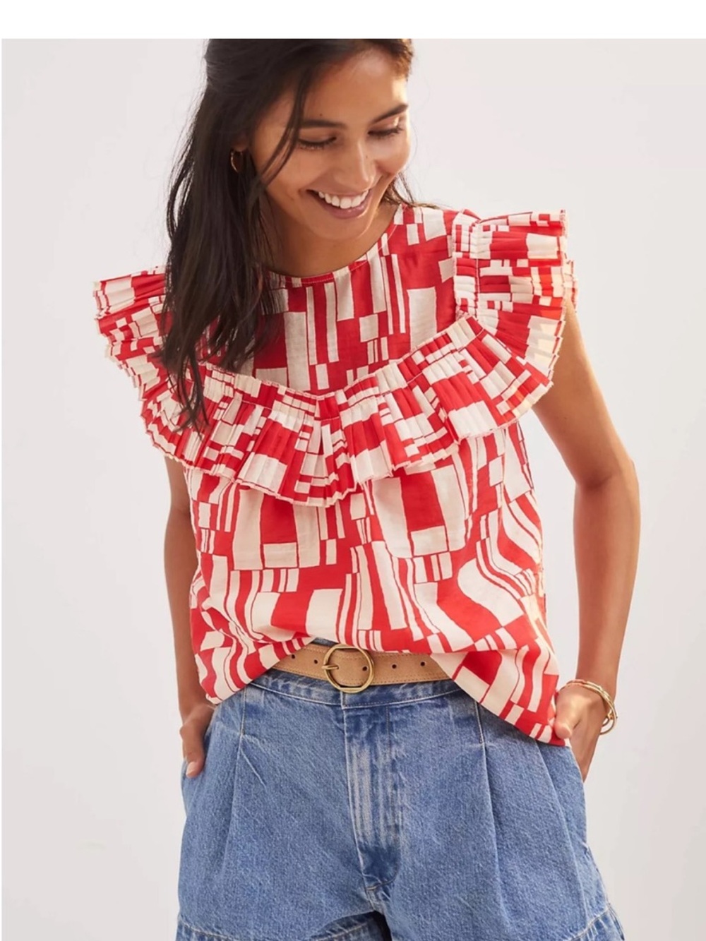Corey Lynn Calter ruffled blouse